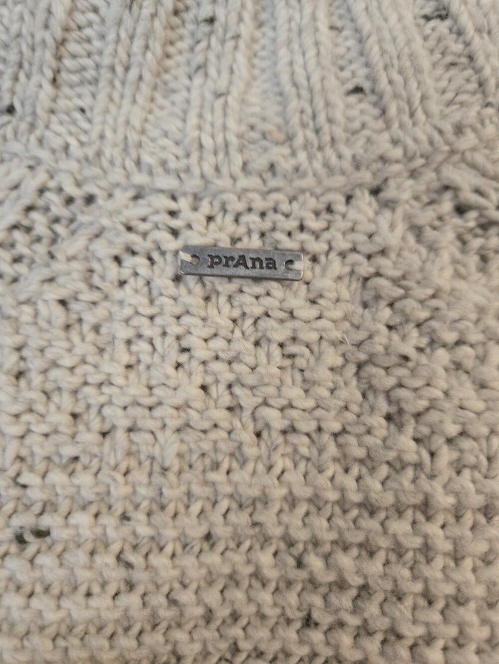 Prana Cream Textured Knit Turtleneck Sweater - Picture 5 of 6